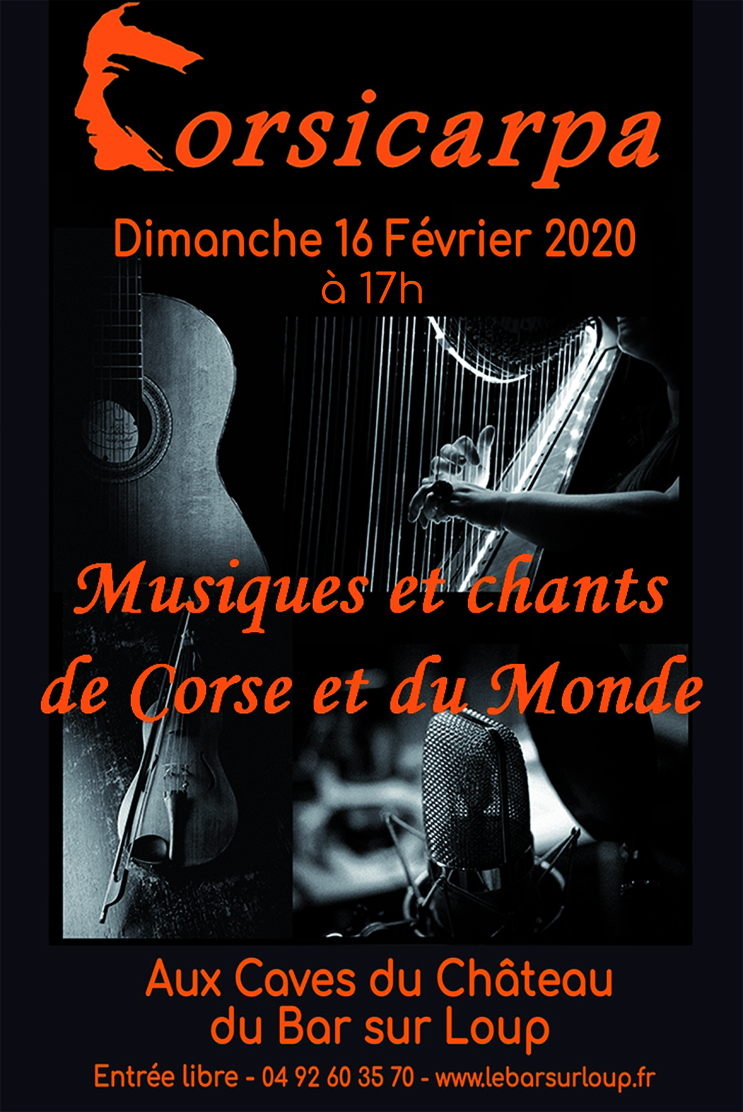 Dimanche 16 Février 2020 : Concert Corsicarpa