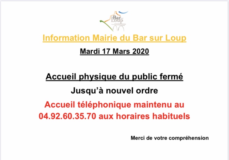 Information Mairie - Accueil du Public
