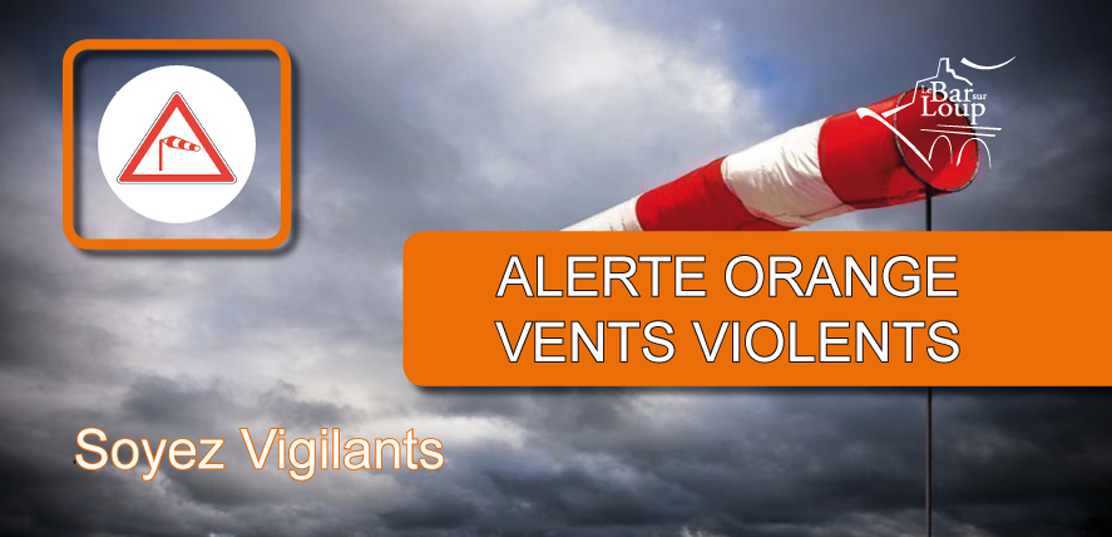 Alerte Orange ＂Vents Violents＂
