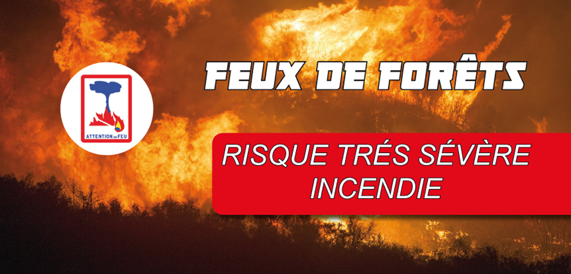 Dimanche 15 Août : Risque très sévère Incendie de Forêt