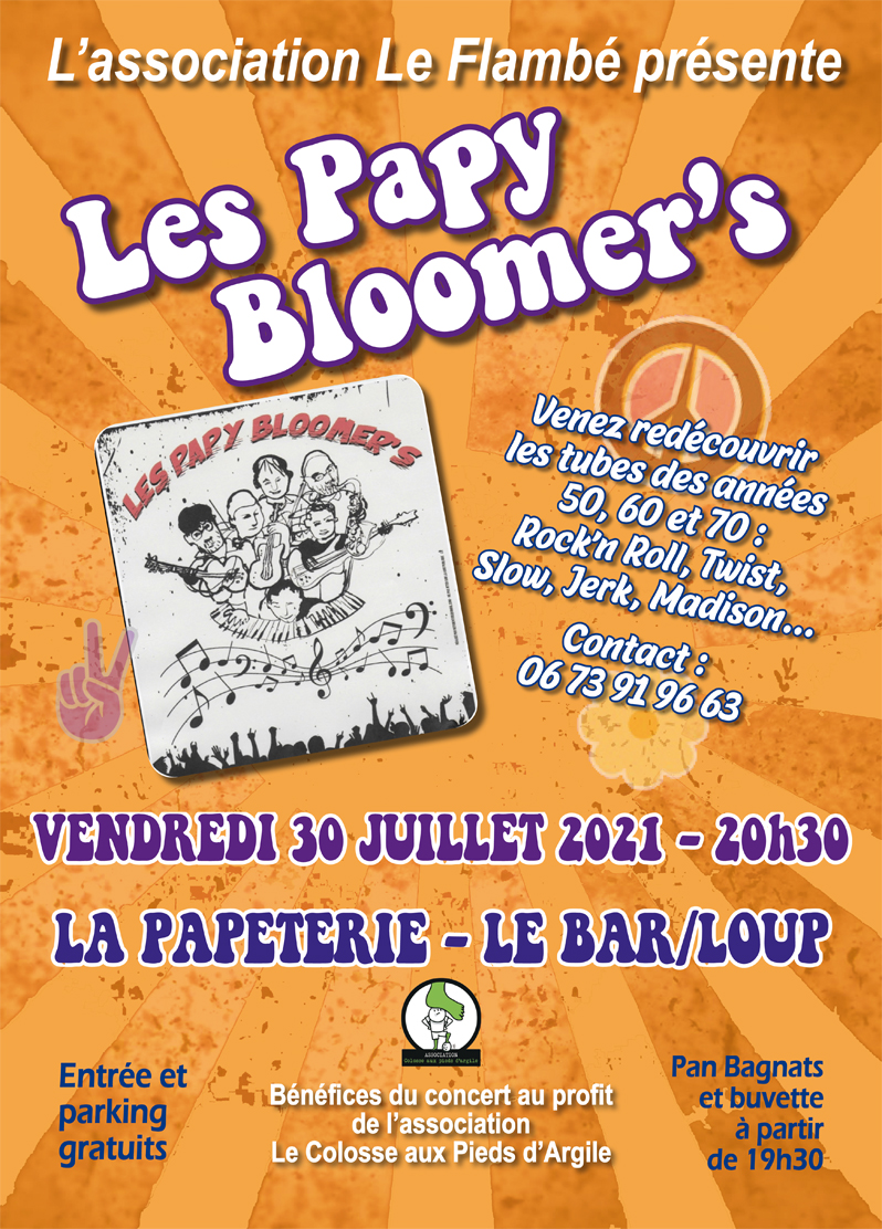 Concert Les Papy Bloomer's, vendredi 30 juillet 2021