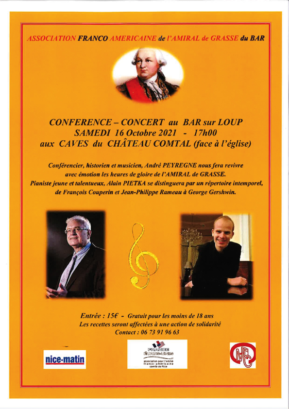 Conférence et Concert, samedi 16 octobre 2021