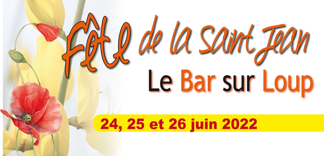 Festivités de la Saint Jean, vendredi 24, samedi 25 et dimanche 26 juin 2022